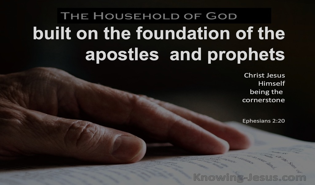 Ephesians 2:20 Built On The Foundation Of The Apostles And rophets (black)